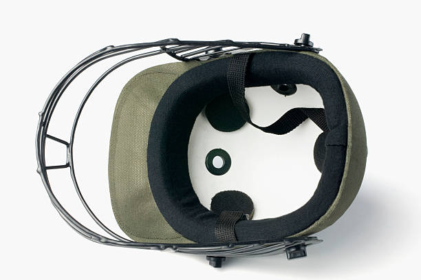 istock Close-up of a cricket helmet 177049570
