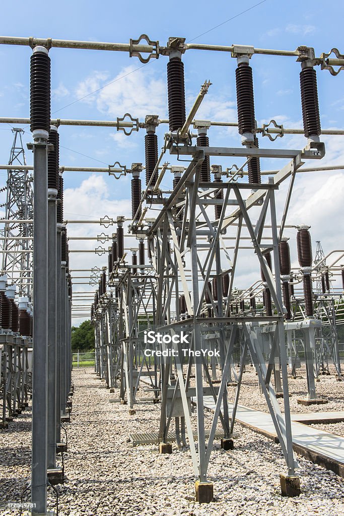 발전소 위한 전기 에너지를 - 로열티 프리 강철 스톡 사진