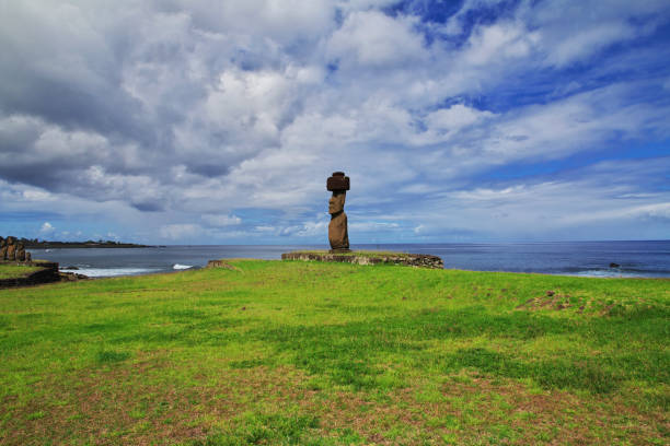 istock Rapa Nui. The statue Moai in Ahu Tahai on Easter Island, Chile 1770500483