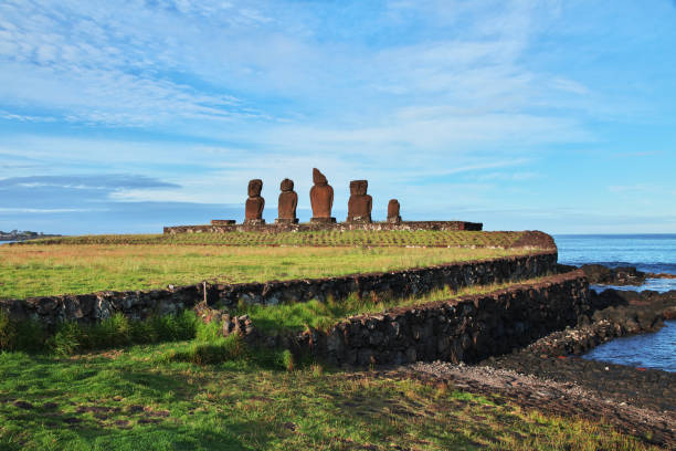 istock Rapa Nui. The statue Moai in Ahu Tahai on Easter Island, Chile 1770500566