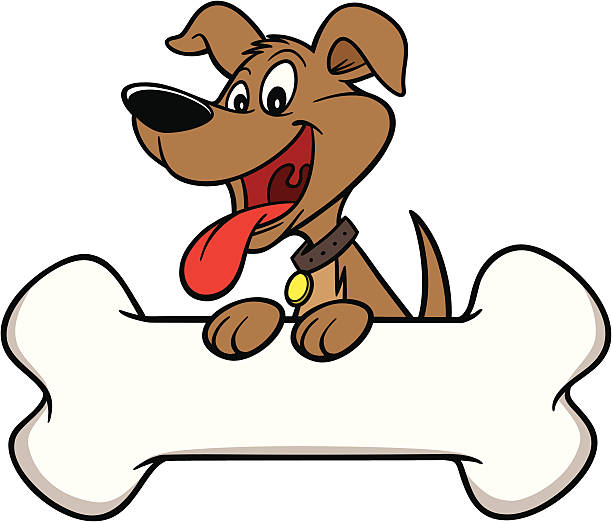 Dog With Bone Stock Illustration - Download Image Now - Dog, Cartoon, Dog  Bone - iStock