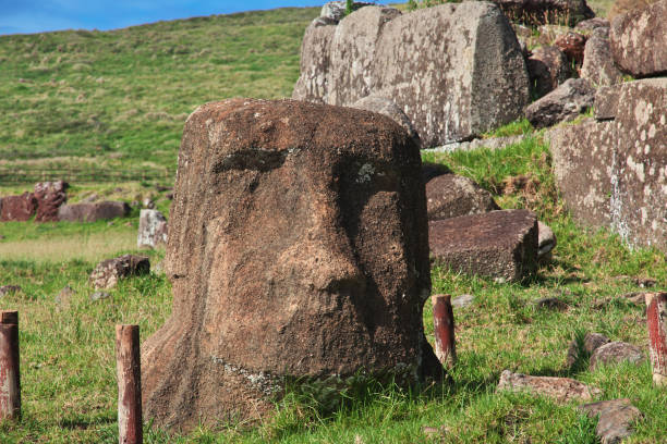 istock Rapa Nui. The statue Moai in Ahu Vinapu on Easter Island, Chile 1770501109