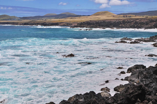 istock Rapa Nui. The view of Pacific ocean on Easter Island, Chile 1770501148