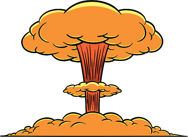ilustrações de stock, clip art, desenhos animados e ícones de nuvem-cogumelo - mushroom cloud