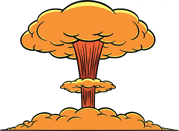 Vector illustration of Mushroom Cloud