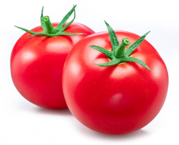 istock Red tomatoes isolated on white background. 1770507788