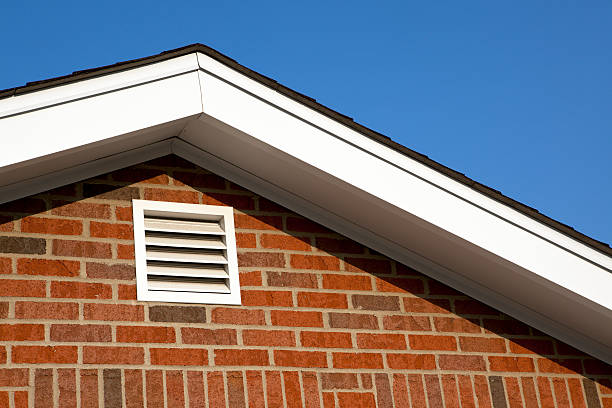 Attic Gable Ventilation Attic ventilation detail. Gable stock pictures, royalty-free photos & images