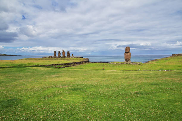 istock Rapa Nui. The statue Moai in Ahu Tahai on Easter Island, Chile 1770517753