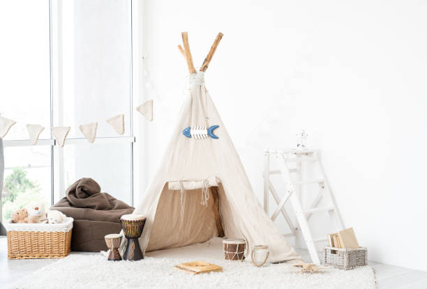 istock Children's room interior with wigwam 1770518960