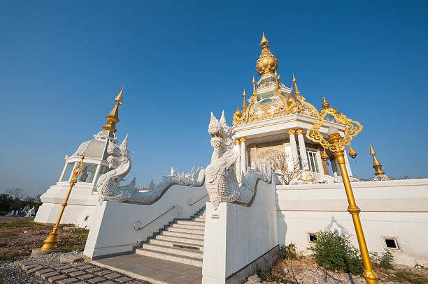 istock Front of Buddha and blue sky 177052037