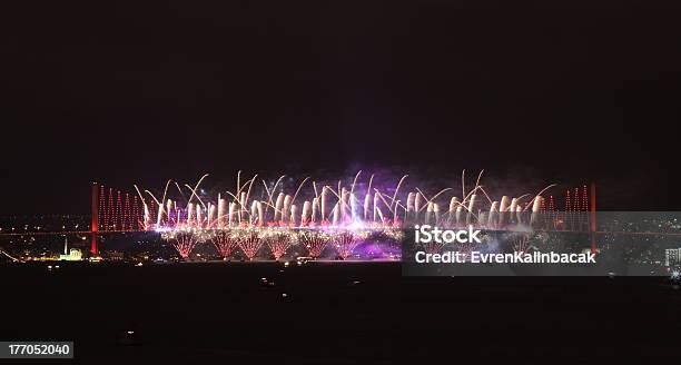 Fireworks Stock Photo - Download Image Now - Architecture, Black Color, Bosphorus