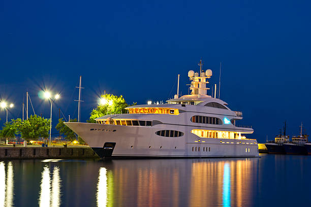 istock Luxury yacht in the port 177052277