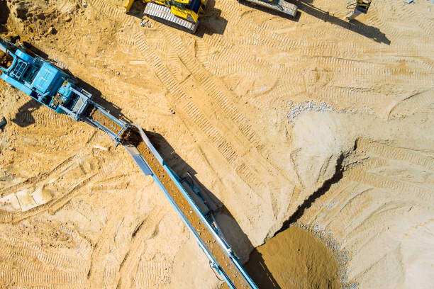 istock Granite grinding machine using gravel quarrying equipment 1770556352