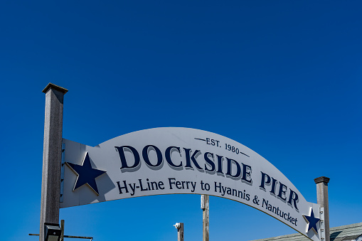 Martha's Vineyard Dockside Pier, Massachusetts, USA.