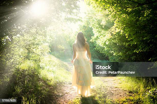 Walking Fairy Stock Photo - Download Image Now - Women, One Woman Only, Nature