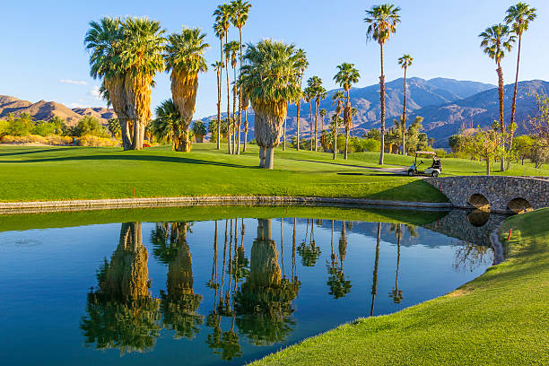 ゴルフコースでカリフォルニア州パームスプリングス（p ） - lawn desert golf california ストックフォトと画像