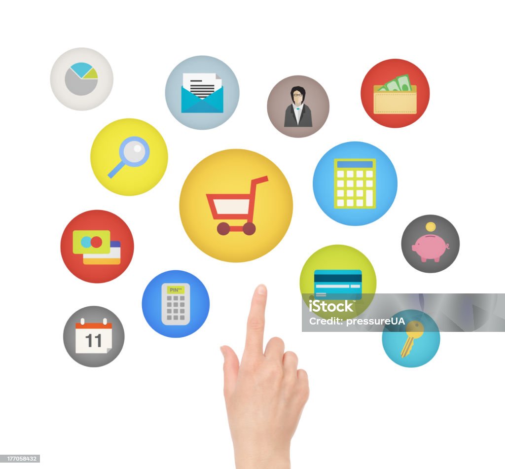 E-commerce concept - Foto de stock de Aplicación para móviles libre de derechos