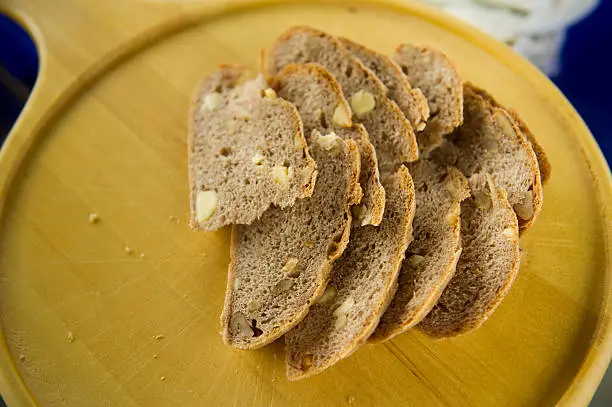 Slice of bread on Plate