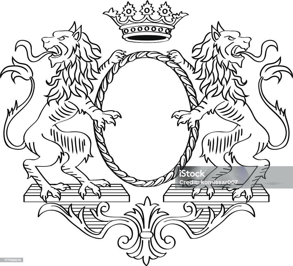 Rama heraldyczny - Grafika wektorowa royalty-free (Rama)