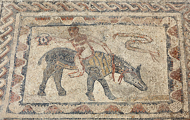 istock Ancient Roman mosaic in Morocco 177058833