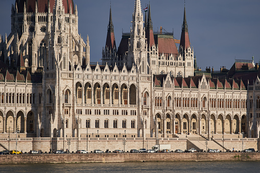 Front of Hungarian parliament