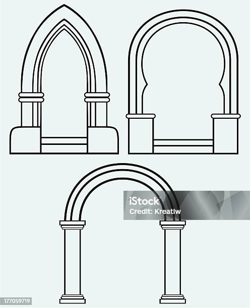 Classic Arch Stock Illustration - Download Image Now - Architectural Column, Colonial Style, Australian Rugby Championship