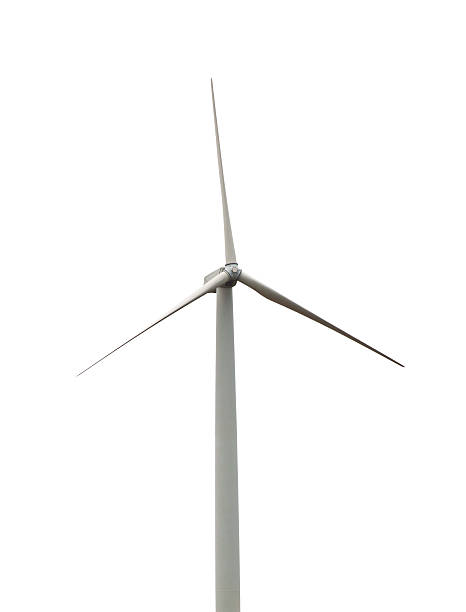 istock Wind turbine isolated on white background 177060172