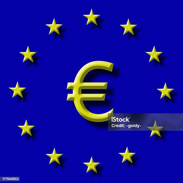 Unione Europea E Valuta - Fotografie stock e altre immagini di Affari - Affari, Bandiera dell'Unione Europea, Composizione digitale