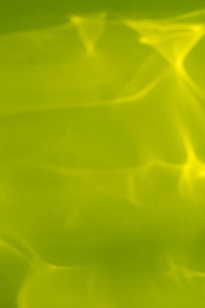 zielone światło, cień, nakładanie tła. makieta obrazu z efektem podwodnym, jasny cień na tle nakładki,, tło odbicia, wzór załamania, rozmyta powierzchnia wody - selective focus blurred motion undersea underwater zdjęcia i obrazy z banku zdjęć