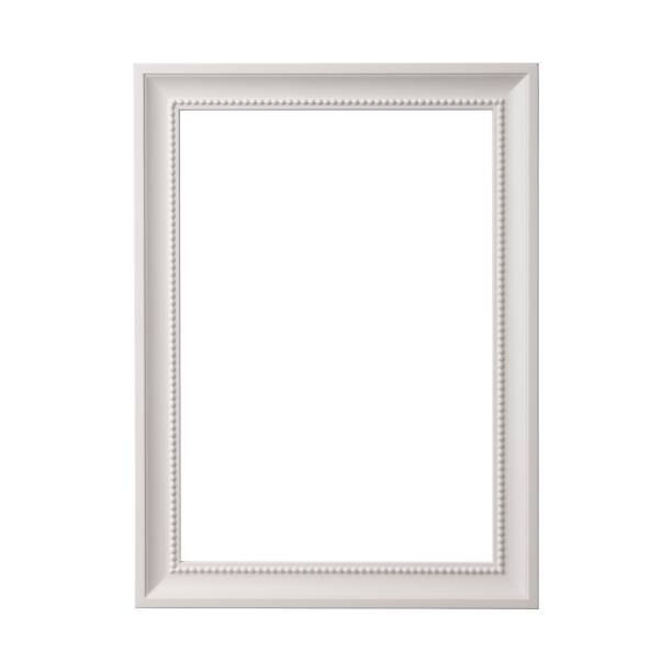 istock White blank picture frame, realistic horizontal picture frame. Empty white picture frame, mockup template isolated on white background. 1770646580