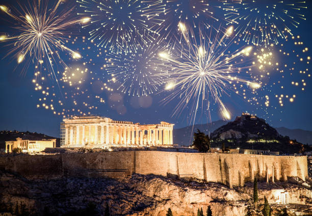 istock fireworks display over Athens happy new year 1770668789