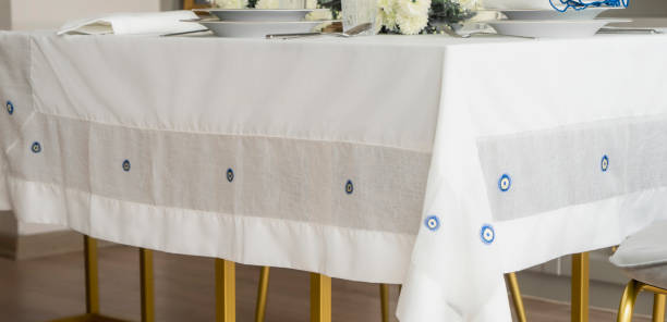 istock Napkin, natural burlap, placemat, table mat, Background 1770757260