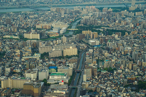 Arakawa and the city of Tokyo. Shooting Location: Sumida Ward, Tokyo