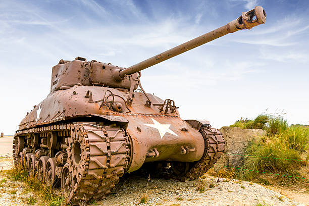 sherman tank - m4 sherman stok fotoğraflar ve resimler