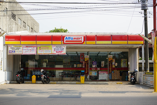 PT Sumber Alfaria Trijaya Tbk or Alfamart is a primarily-franchised Indonesian convenience store chain, with stores spread across Indonesia and the Philippines. Indomaret mini market or minimarket.