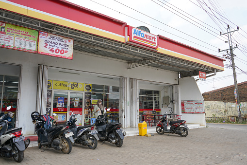PT Sumber Alfaria Trijaya Tbk or Alfamart is a primarily-franchised Indonesian convenience store chain, with stores spread across Indonesia and the Philippines. Indomaret mini market or minimarket.