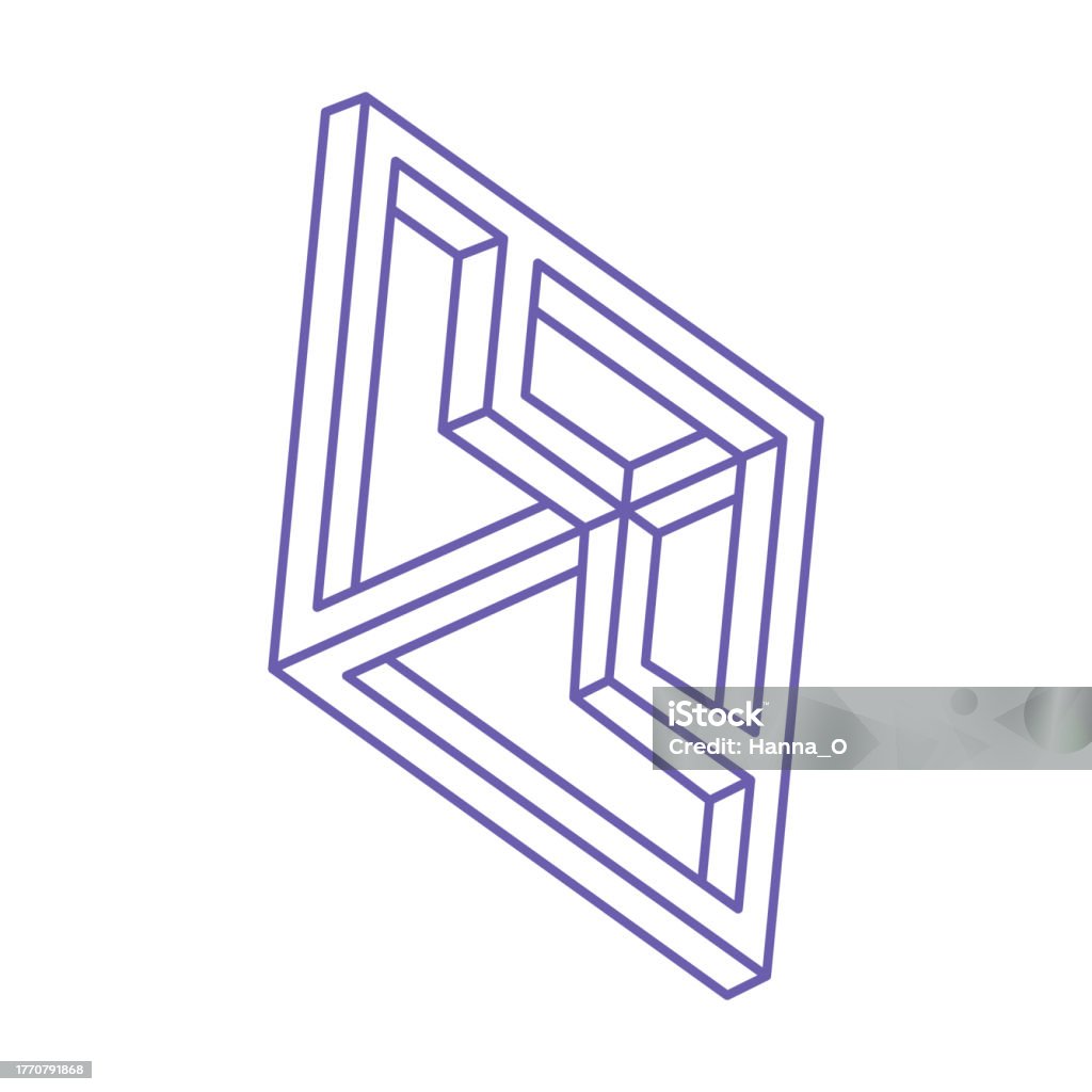 Impossible Math Shape Impossible Shapes Sacred Geometry Optical Illusion Figures Abstract ...