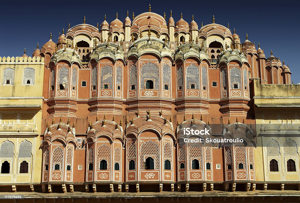 Hawa Mahal's balcony Hawa Mahal's balcony, Jaipur, Rajasthan, India Arabic Style Stock Photo