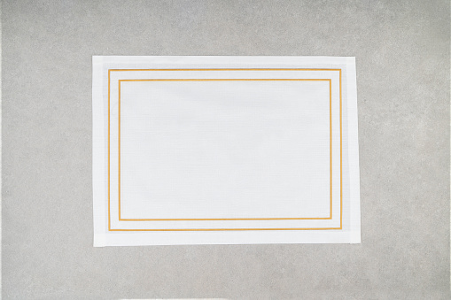 Empty wooden photo frame on white background