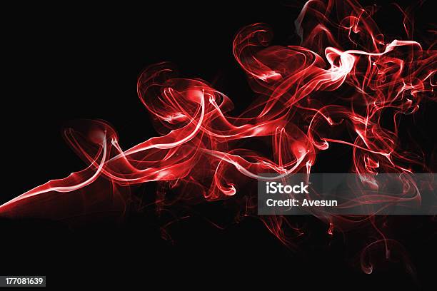 Diseño Abstracto Humo Roja Foto de stock y más banco de imágenes de Abstracto - Abstracto, Conceptos, Conceptos y temas