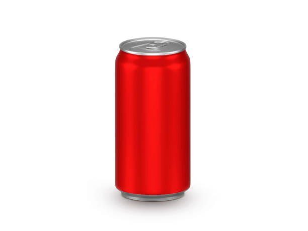 istock Red aluminium cans on white background 1770821959
