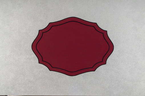 Red Wax Seal Cut Out On White.