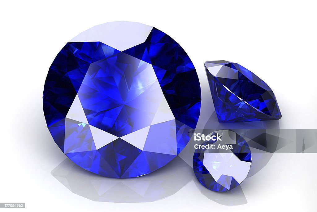 Safira azul - Royalty-free Azul Foto de stock