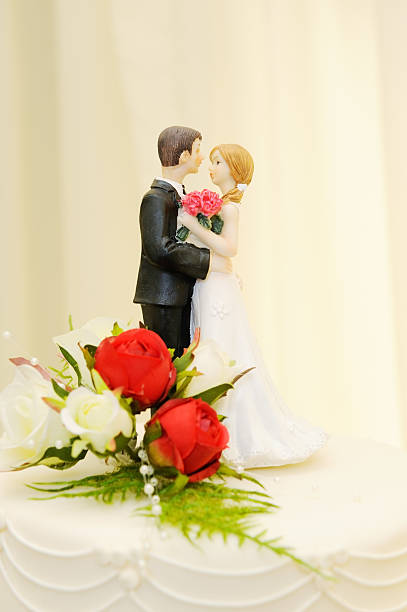 istock Wedding cake bride and groom 177084609