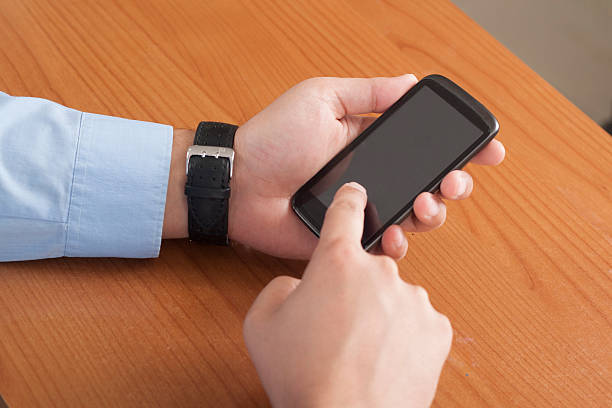istock Businessman with smartphone 177086451