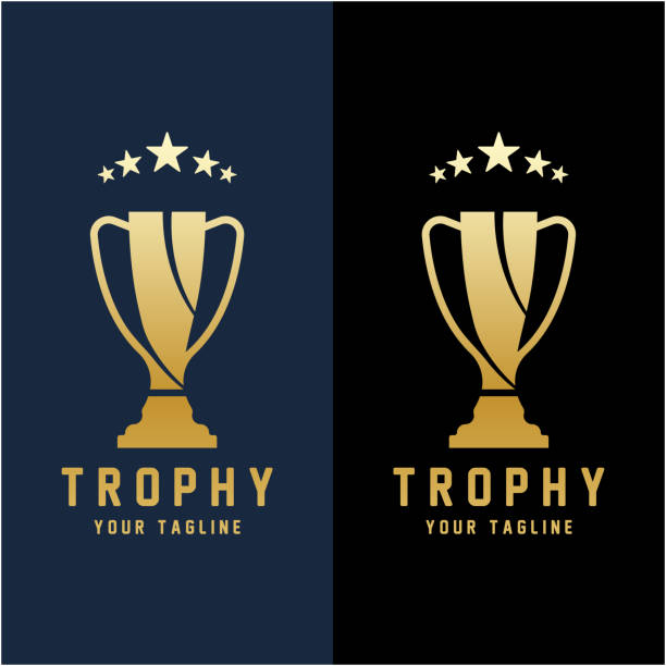istock Trophy Logo Design, Award Winner Championship Trophy Vector, Success Brand 1770865904