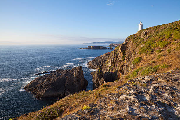 istock Lighthouse above the steep Galician coast 177087057