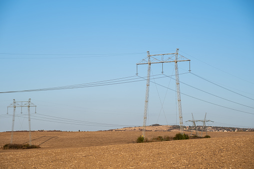 Power grid poles.