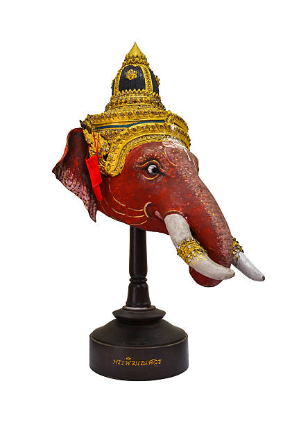 istock Khon Old Mask Of Ganesha Deva From Thailand 177087401