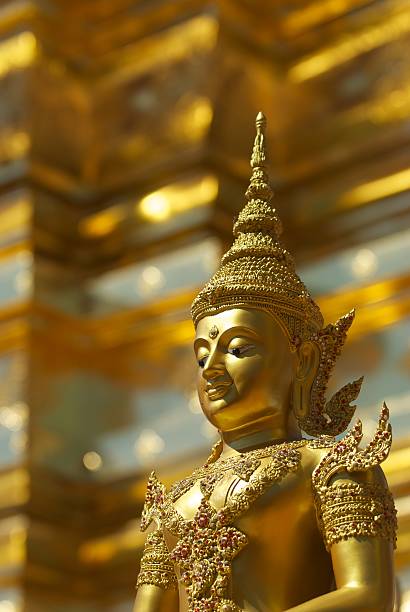 istock Golden statue at Wat Prathat Doi Suthep, Thailand 177087521